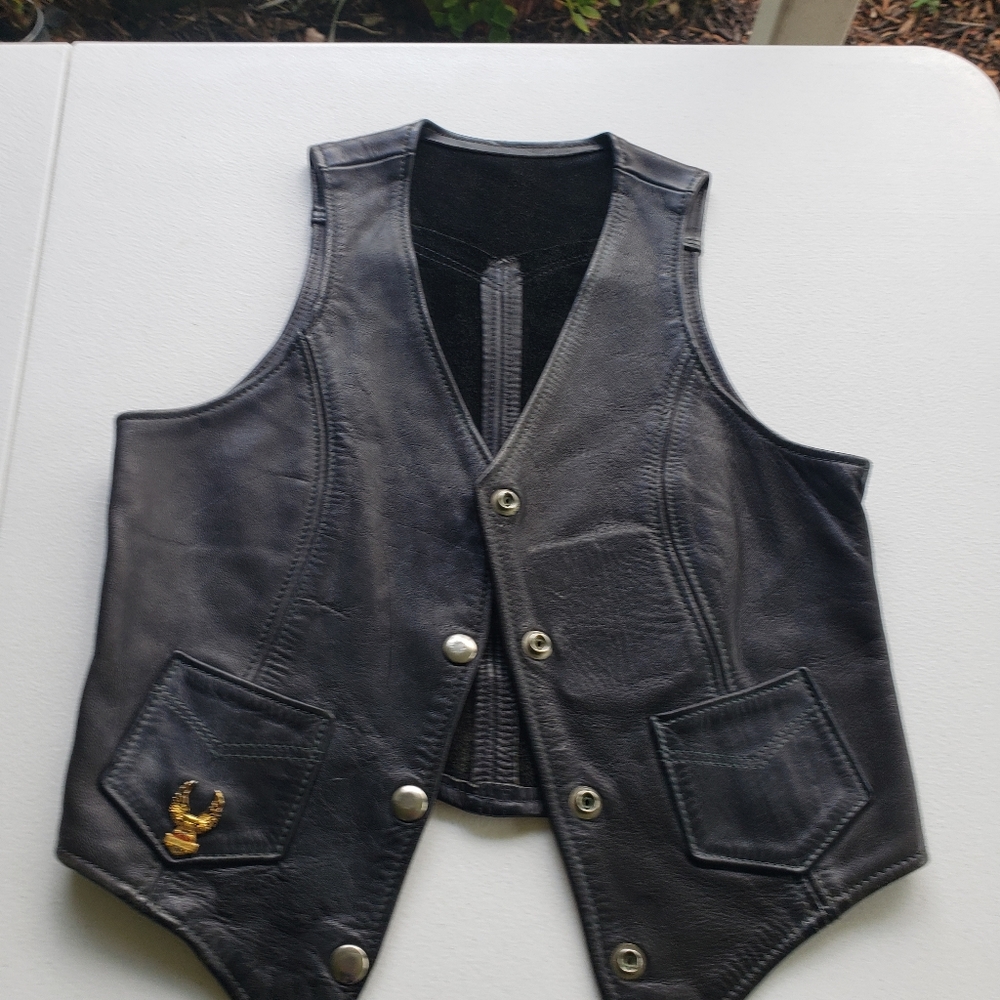 Leather vest